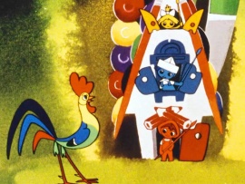 Петух и краски