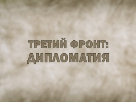 Третий фронт: дипломатия