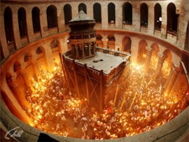 Схождение Благодатного огня. Прямая трансляция из Иерусалима