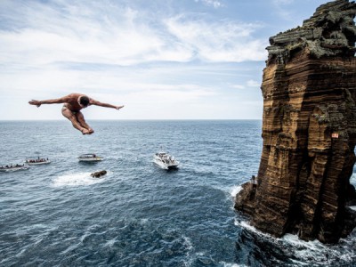 Клифф-дайвинг в Антарктиде