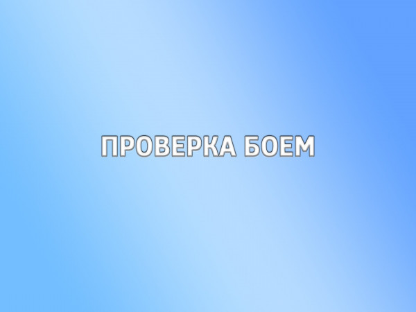 Проверка боем