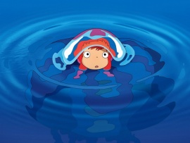 Рыбка Поньо на утёсе
