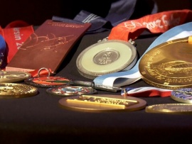 Чемпионка мира в метании копья Мария Абакумова