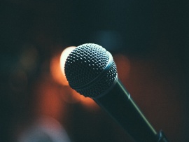 Диктор делает