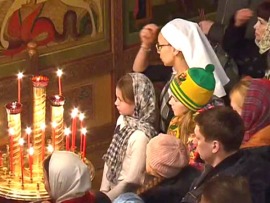 Пасха Христова. Прямая трансляция Пасхального богослужения из Храма Христа Спасителя